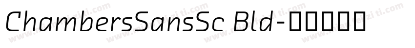 ChambersSansSc Bld字体转换